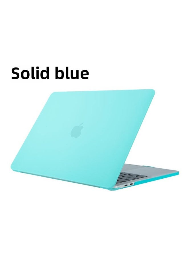 For MacbookAir13/15Pro16 For Apple Laptop Case Crystal Frosted Protective Cover-Color:Real Blue-Applicable Model:13.3Air A1932/A2179